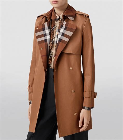 burberry printed cotton gabardine trench coat|gabardine trench coat with warmer.